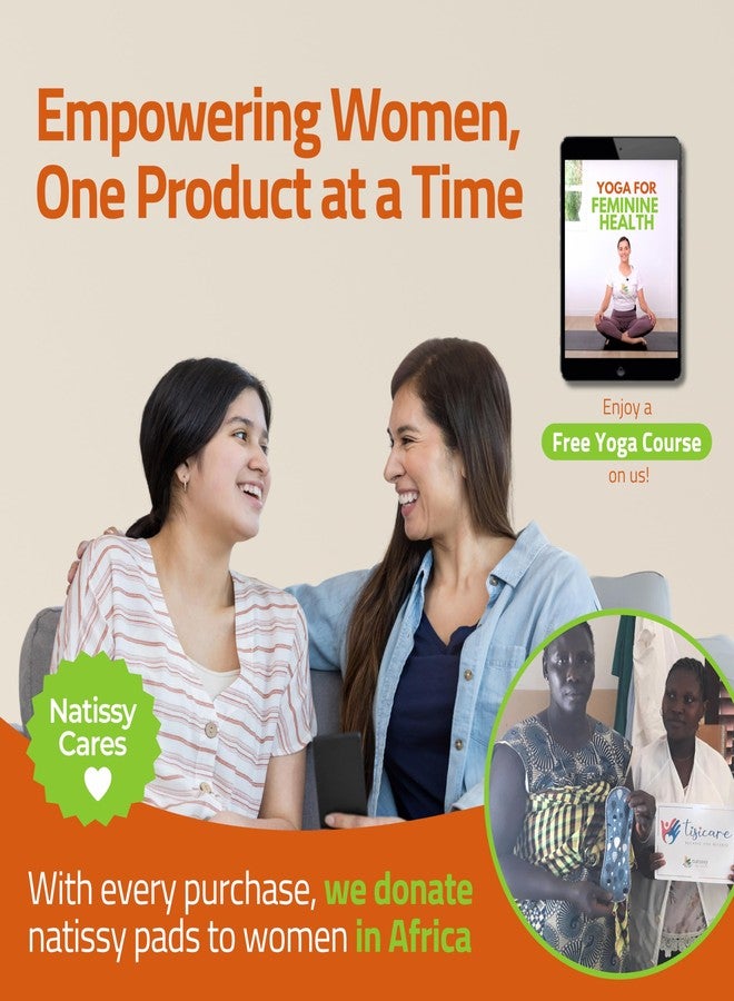 Natissy Non-Slip, Organic Cotton Reusable Menstrual Pads for Teen Girls (6 Pack S+M) - Leak Proof & Odor Free Cloth Period Pads - High-Temp Washable, Breathable & Skin-Safe for First Period Day Confidence - Image 5